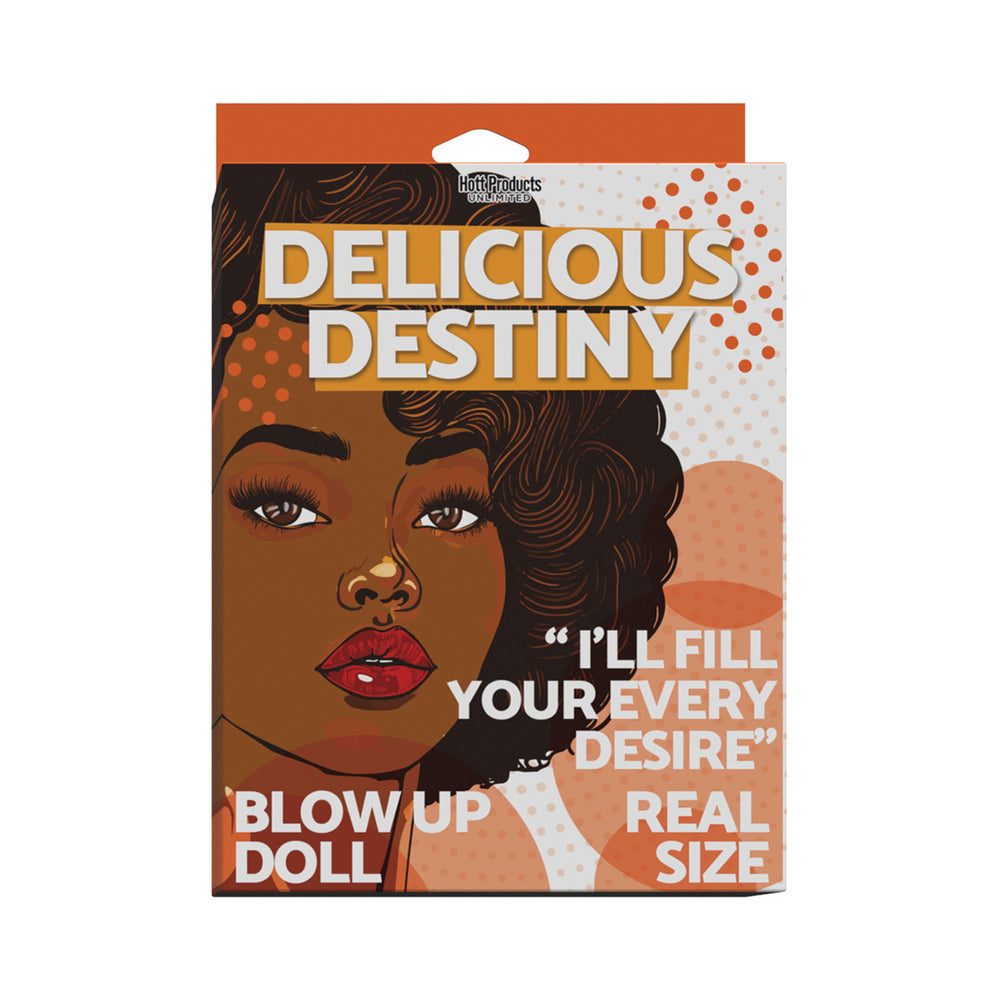 Hott Products - Delicious Destiny Blow Up Doll Brown - General - PVC