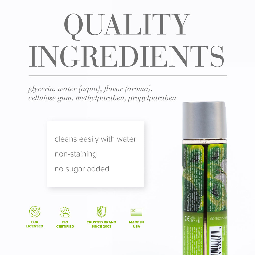 System JO - JO H2O Green Apple Delight Flavored Water-Based Lubricant 4 oz. - Lubricants, Creams & Glides - Liquid