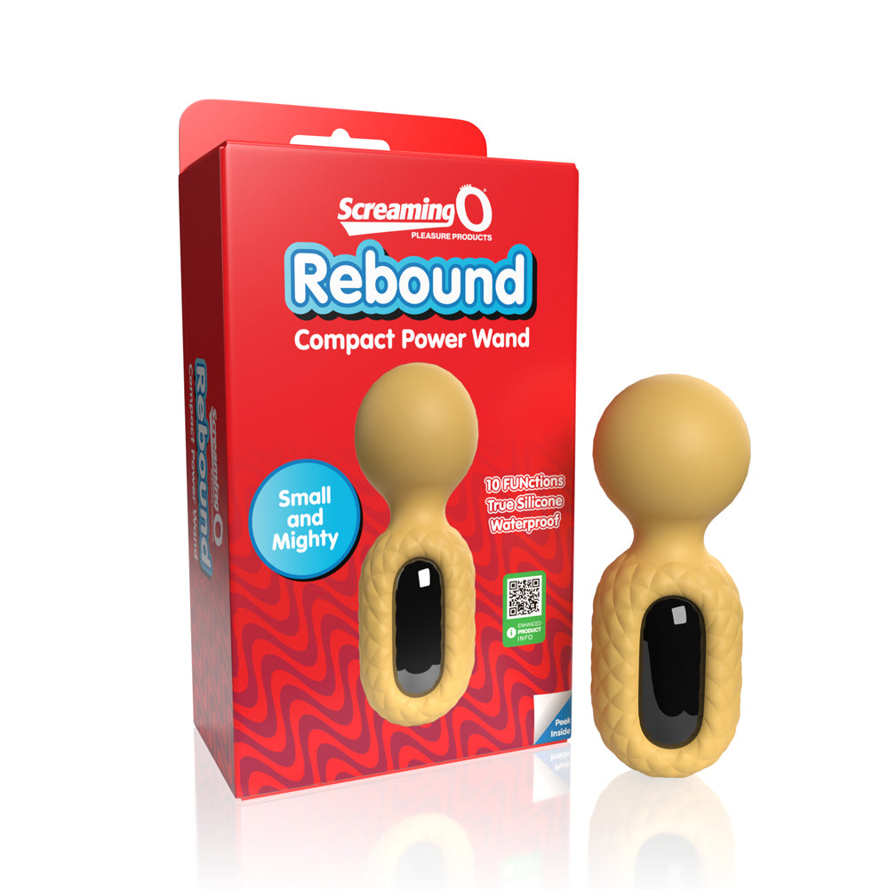 Screaming O - Screaming O Rebound Compact Power Wand Bumblee Yellow - Vibrators - Silicone