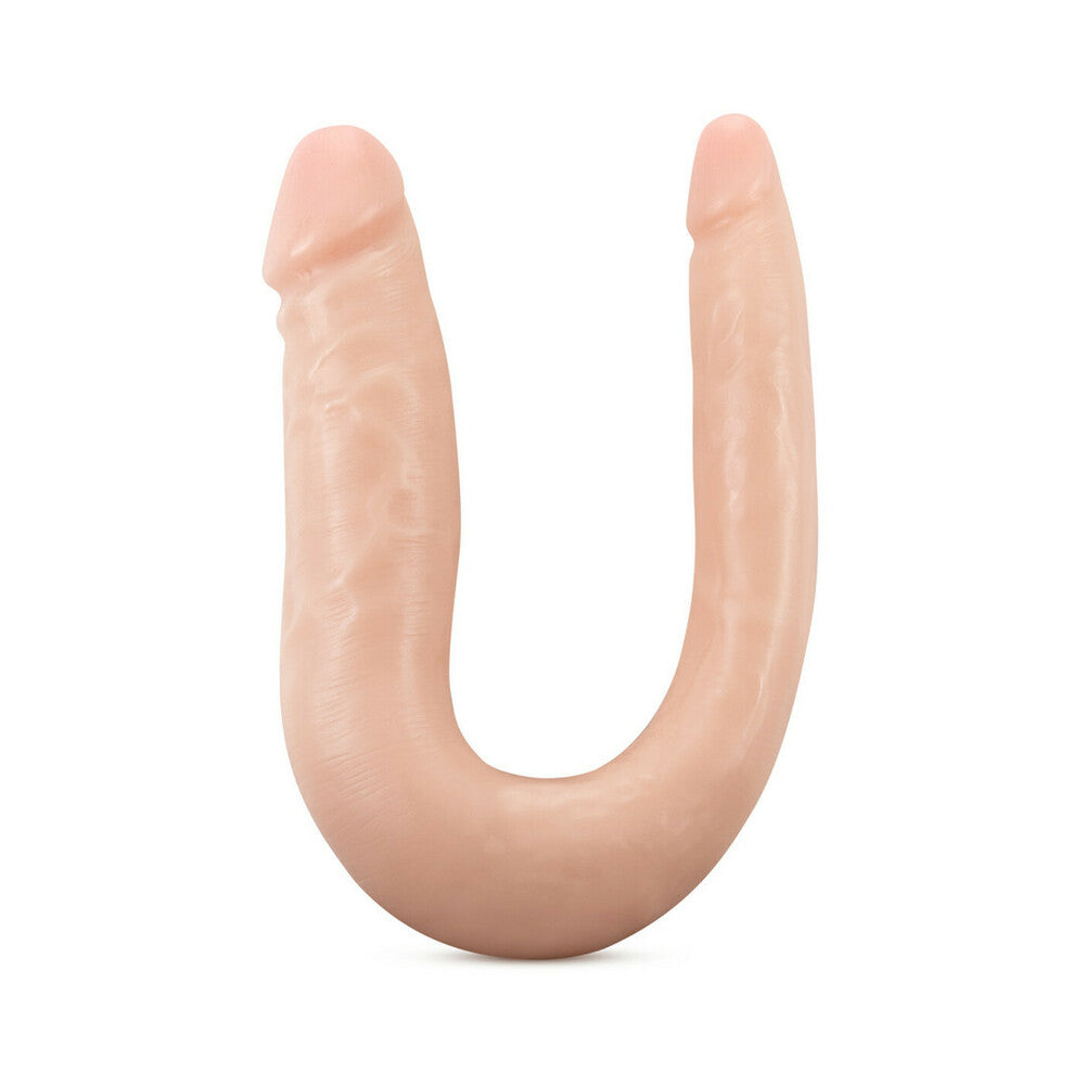 Blush - Dr. Skin Mini Double Dong Realistic 12 in. Dual-Ended Dildo Beige - Dildos - PVC