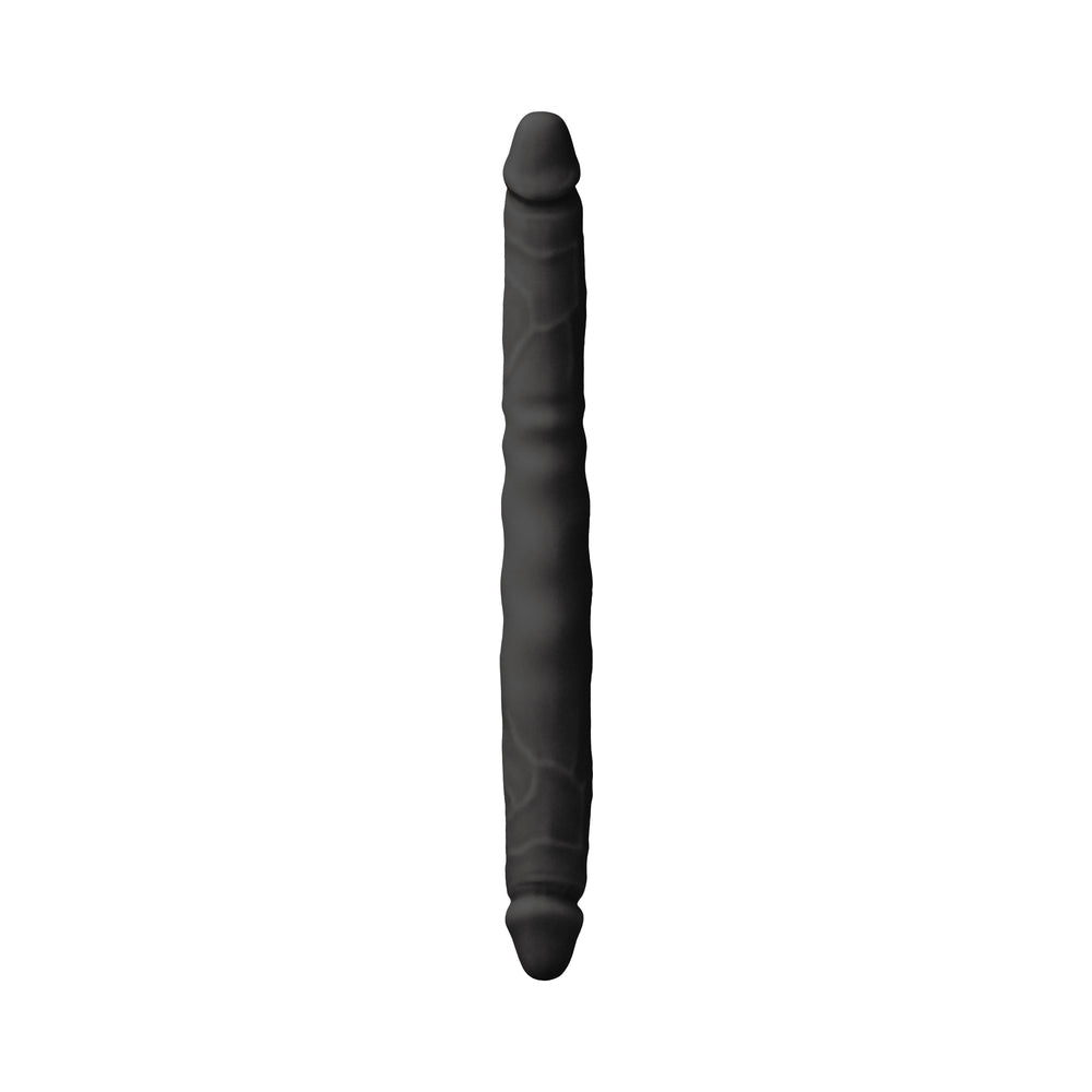 NS Novelties - Colours Double Pleasure 12 in. Dual Ended Dildo Black - Dildos - Silicone