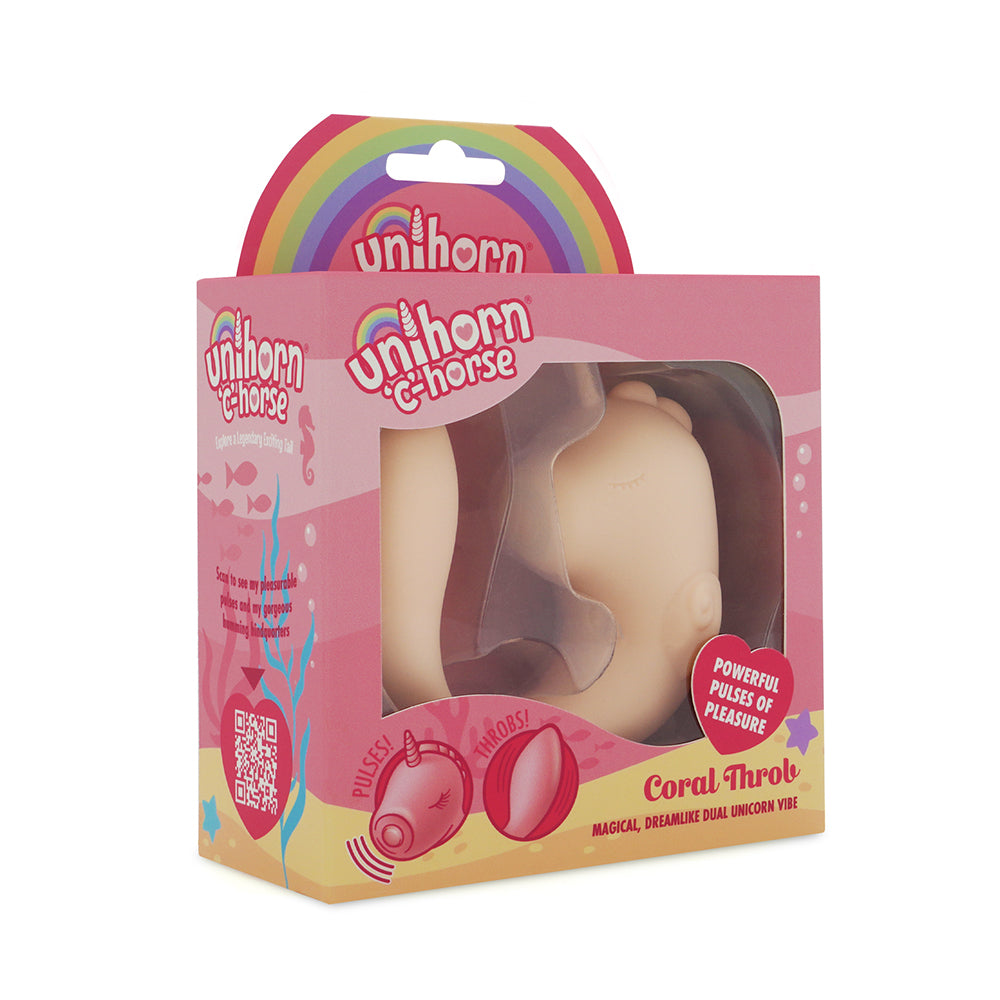 Creative Conceptions - Unihorn C Horse Coral Throb Pink/Peach - Vibrators - Silicone