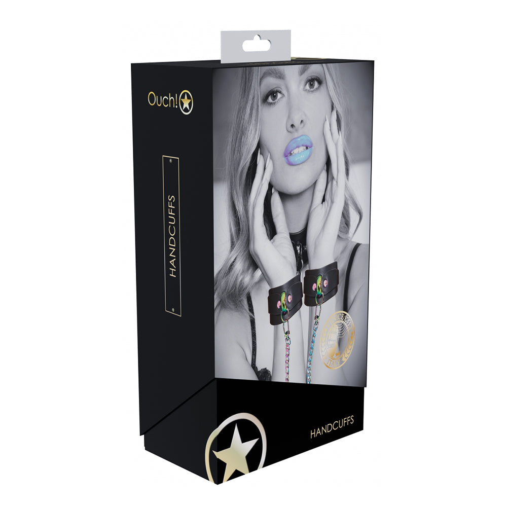 Shots - Ouch! International Venice Collection Handcuffs - Bondage & Fetish Toys - Leather