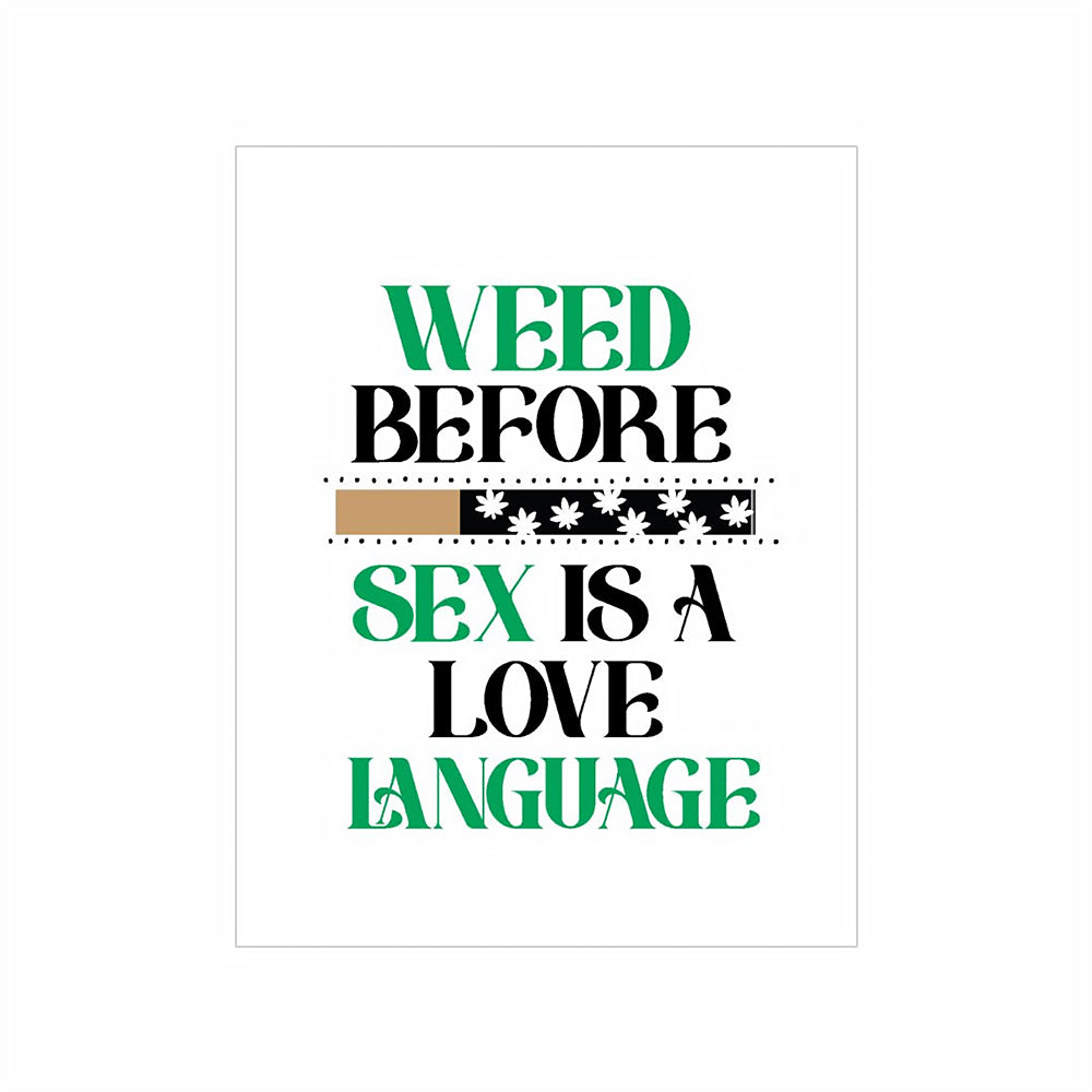 KushKards - Weed Sex Love Language One Hitter Kard - General - Paper