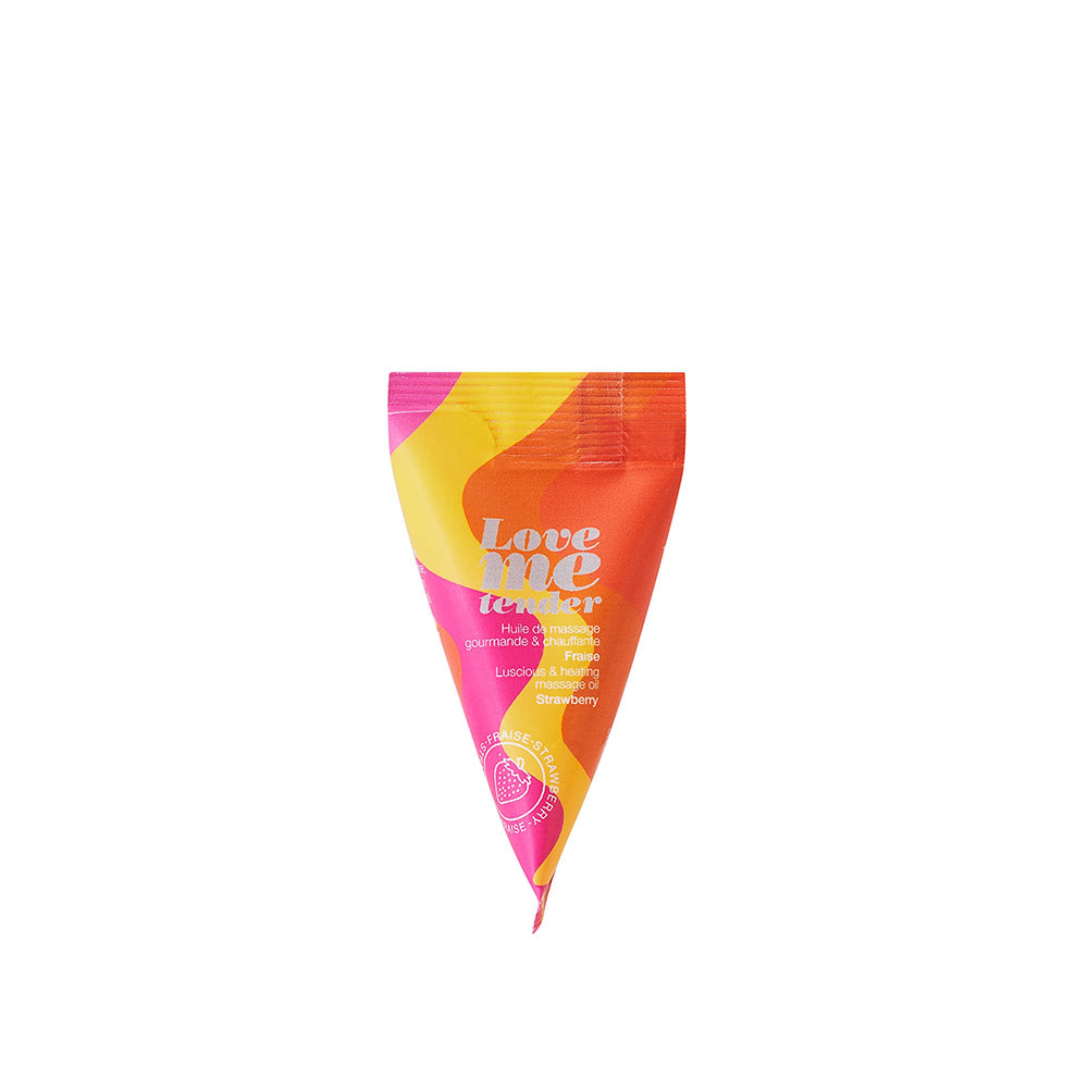 Lovely Planet - Love to Love Love Me Tender Luscious & Heating Massage Oil Strawberry 12/Bag 0.33 oz. - Lubricants, Creams & Glides