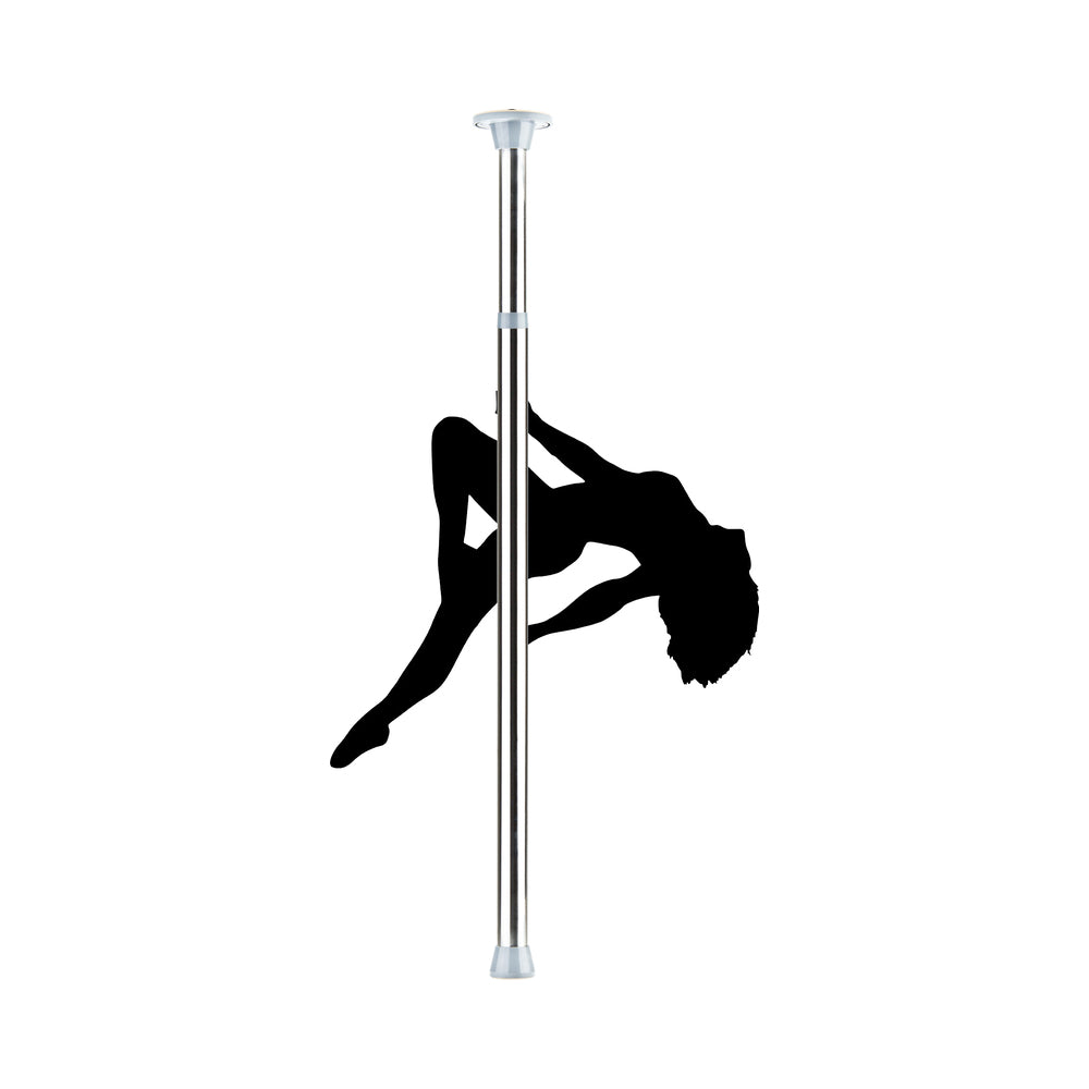 Shots - Ouch! Fully Adjustable Dance Pole Silver - Couples - Metal