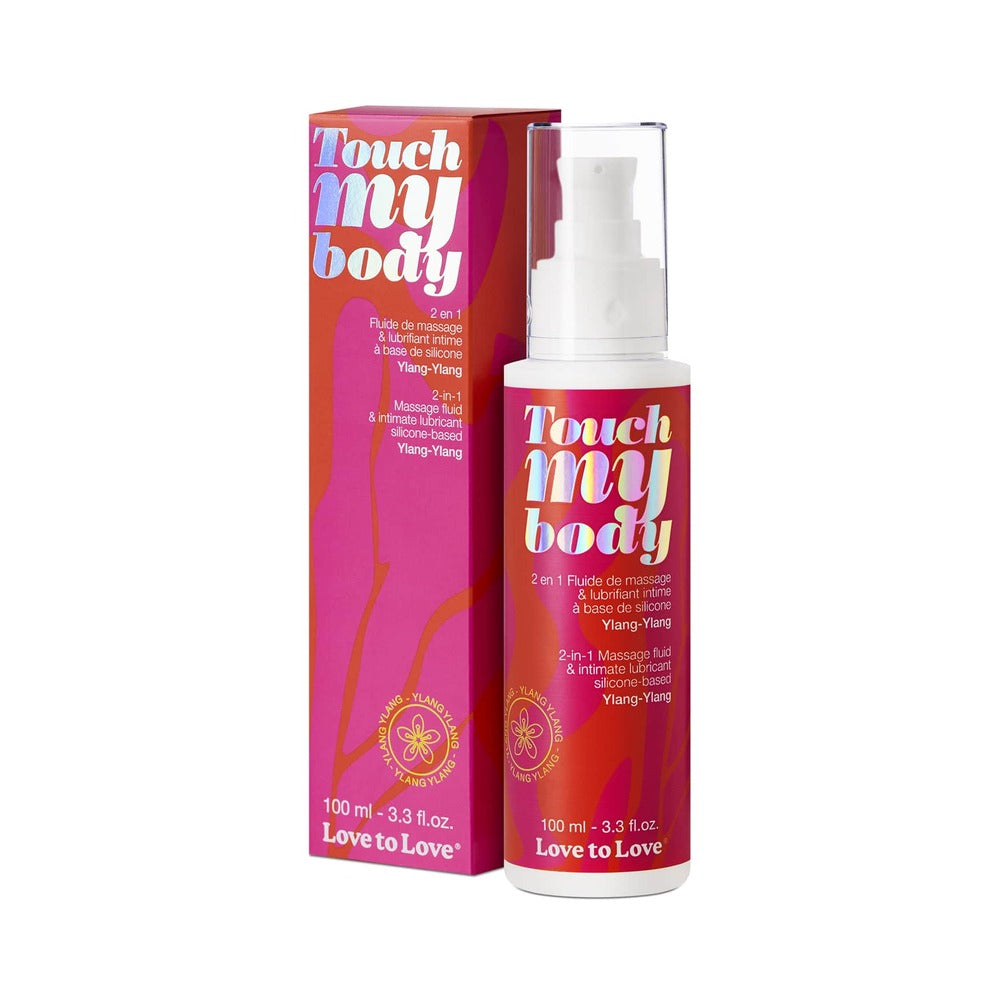 Lovely Planet - Love to Love Touch My Body 2-in-1 Massage Fluid & Intimate Lubricant Ylang-Ylang 3.3 oz. - Lubricants, Creams & Glides