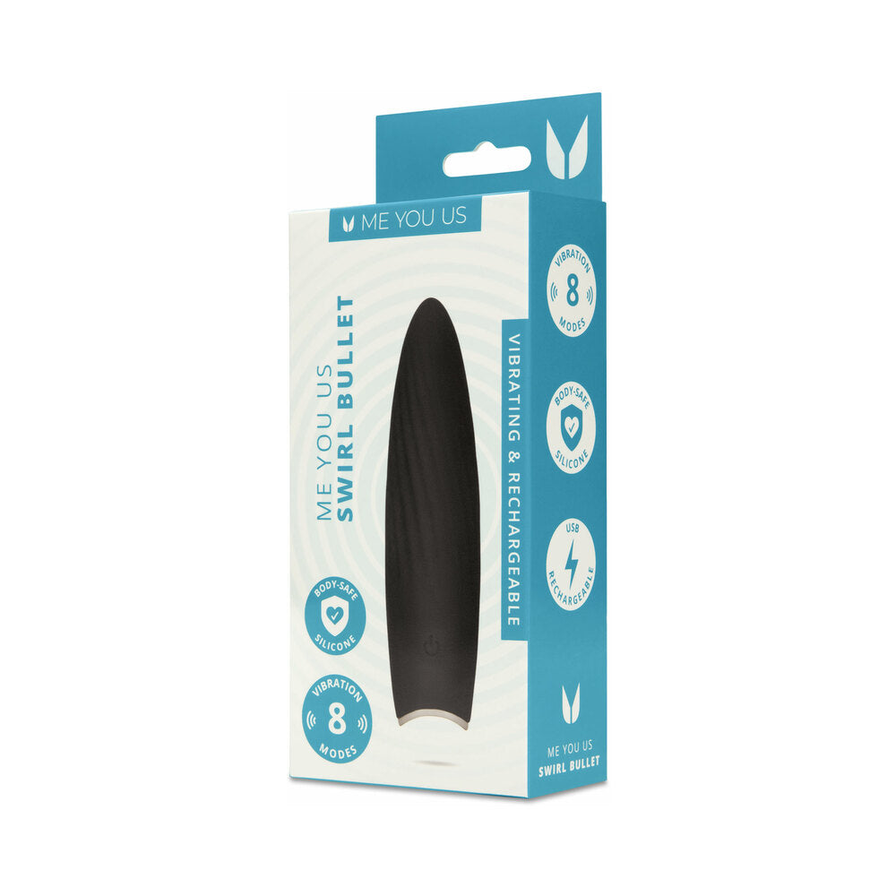 Me You Us - Me You Us Swirl Bullet Black - Vibrators - Silicone