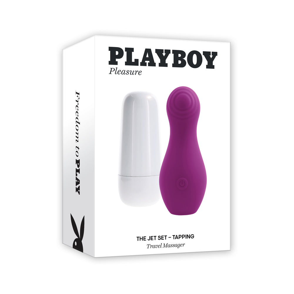 Playboy - Playboy The Jet Set Tapping Wild Aster/Silver - Vibrators - Silicone