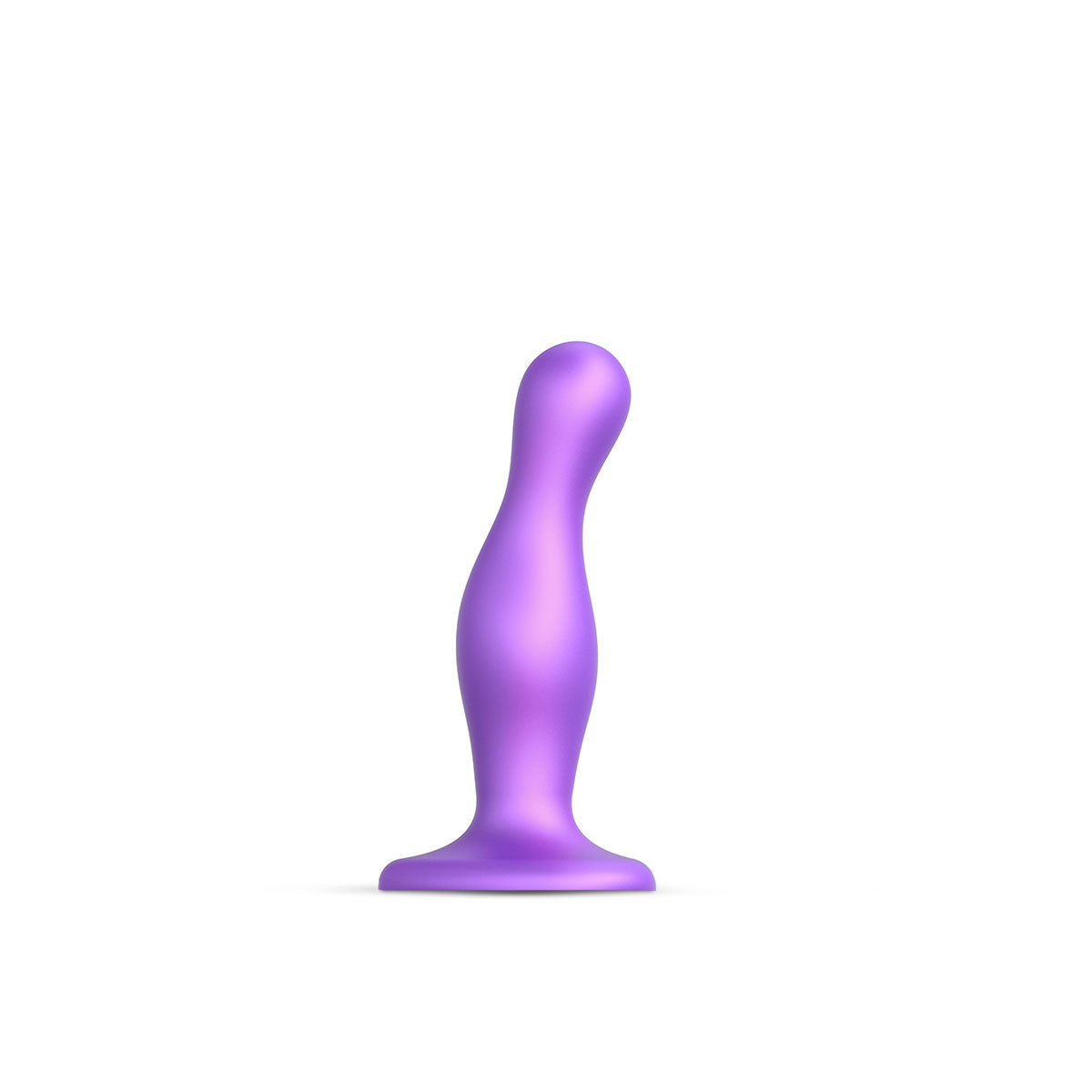 Lovely Planet - Strap-On-Me Dildo Plug Curvy Medium Purple - Anal Toys & Stimulators - Silicone