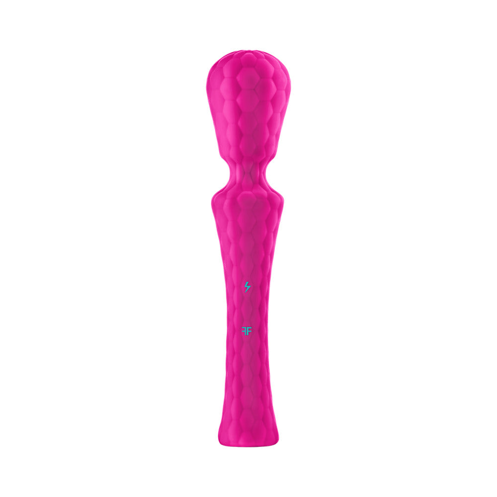 FemmeFunn - FemmeFunn Ultra Wand XL Rechargeable Flexible Textured Silicone Vibrator Pink - Vibrators - Silicone