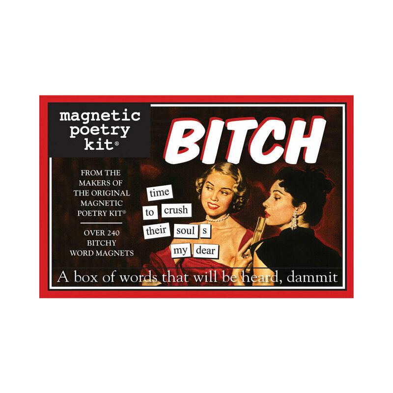 Magnetic Poetry - Magnetic Poetry Kit: Bitch Edition - Novelties & Games