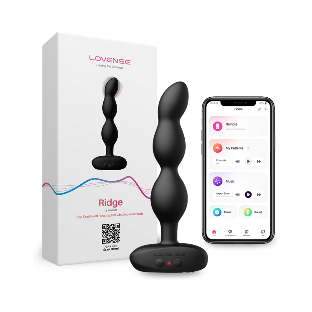 Lovense - Lovense Ridge Vibrating and Rotating Anal Beads - Anal Toys & Stimulators - Silicone