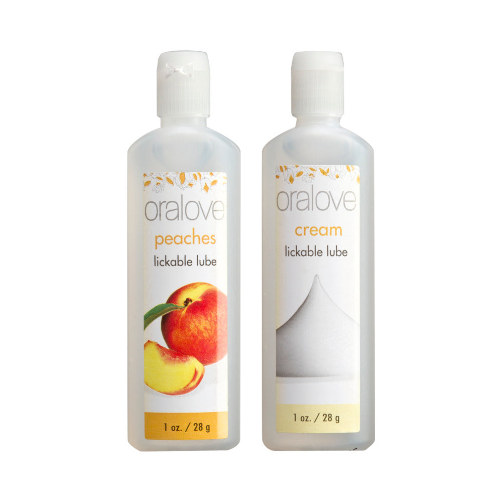 Doc Johnson - Oralove Delicious Duo Peaches and Cream - Supplements & Enhancers - Liquid