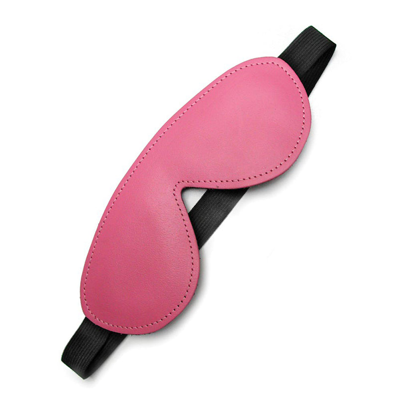 Stockroom - Kinklab Pink Bound Leather Blindfold - Bondage & Fetish Toys - Leather