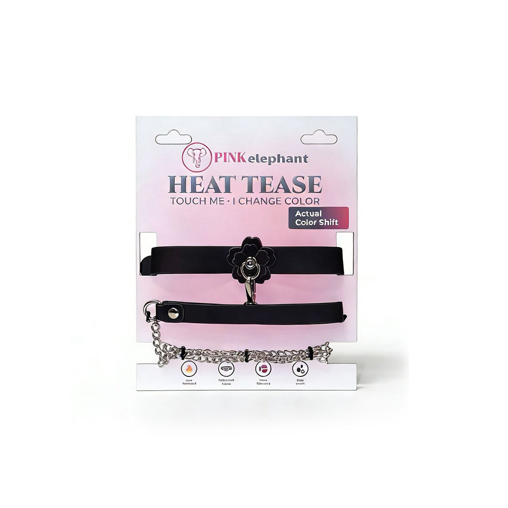 Pink Elephant - Heat Tease Flower Collar Black/Pink - General