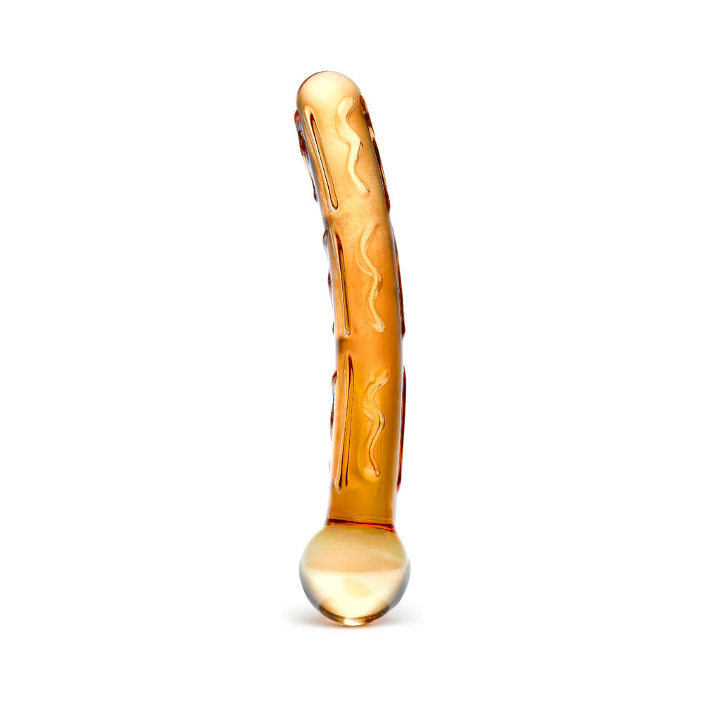Electric Eel - Glas 7.5 in. Orange Tickler Glass Dildo - Dildos - Glass