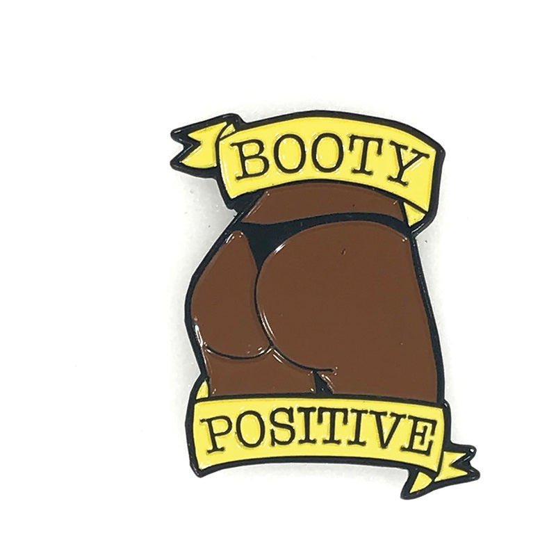 Geeky & Kinky - Geeky & Kinky Booty Positive (Chocolate) Enamel Pin - Novelties & Games - Metal