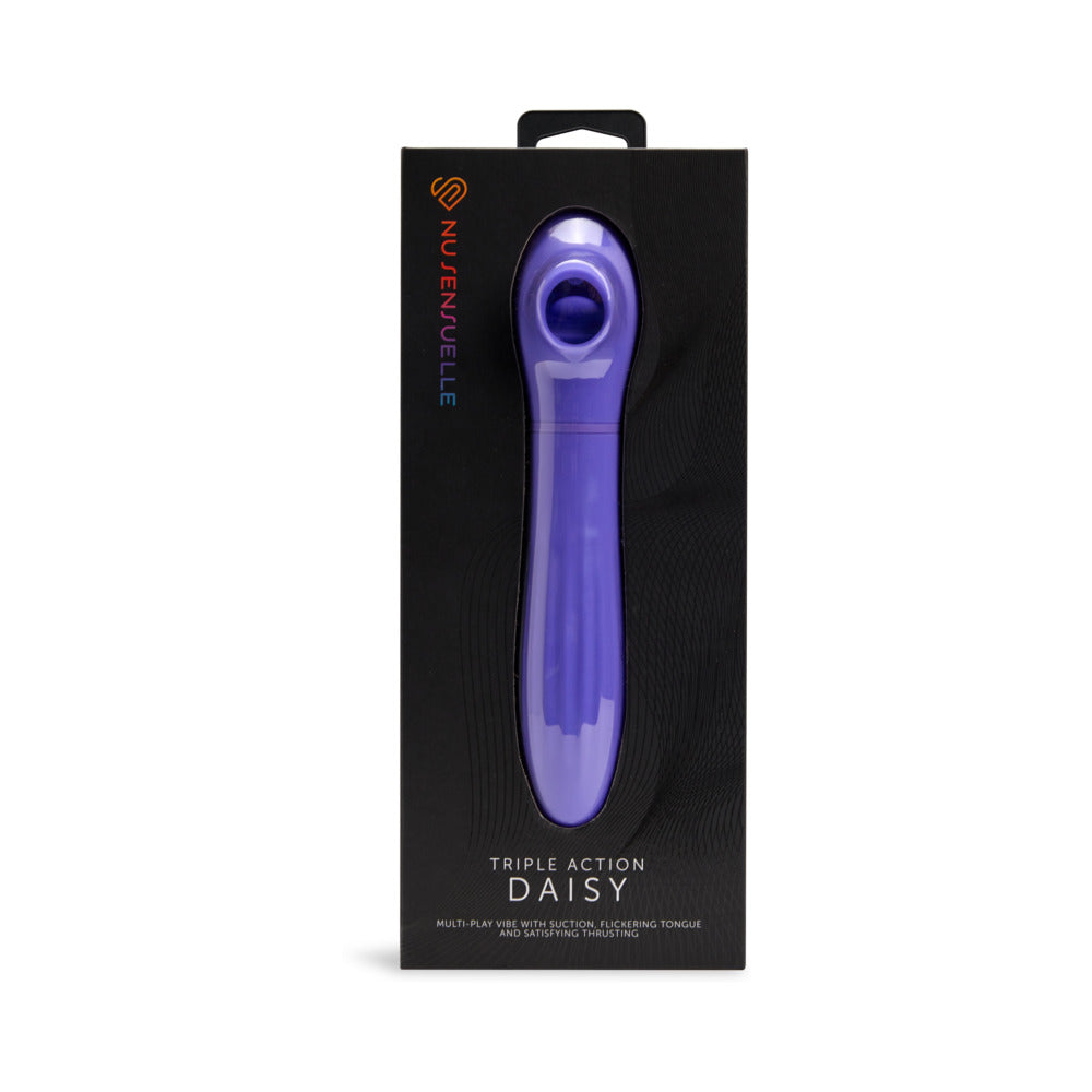 Nu Sensuelle - Nu Sensuelle Triple Action Daisy Ultra Violet - Vibrators - Silicone