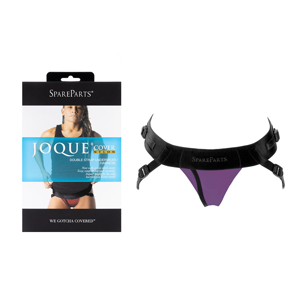 SpareParts - SpareParts Joque Cover Underwear Harness Purple (Double Strap) Size B Nylon - Harnesses & Strap-Ons - Nylon