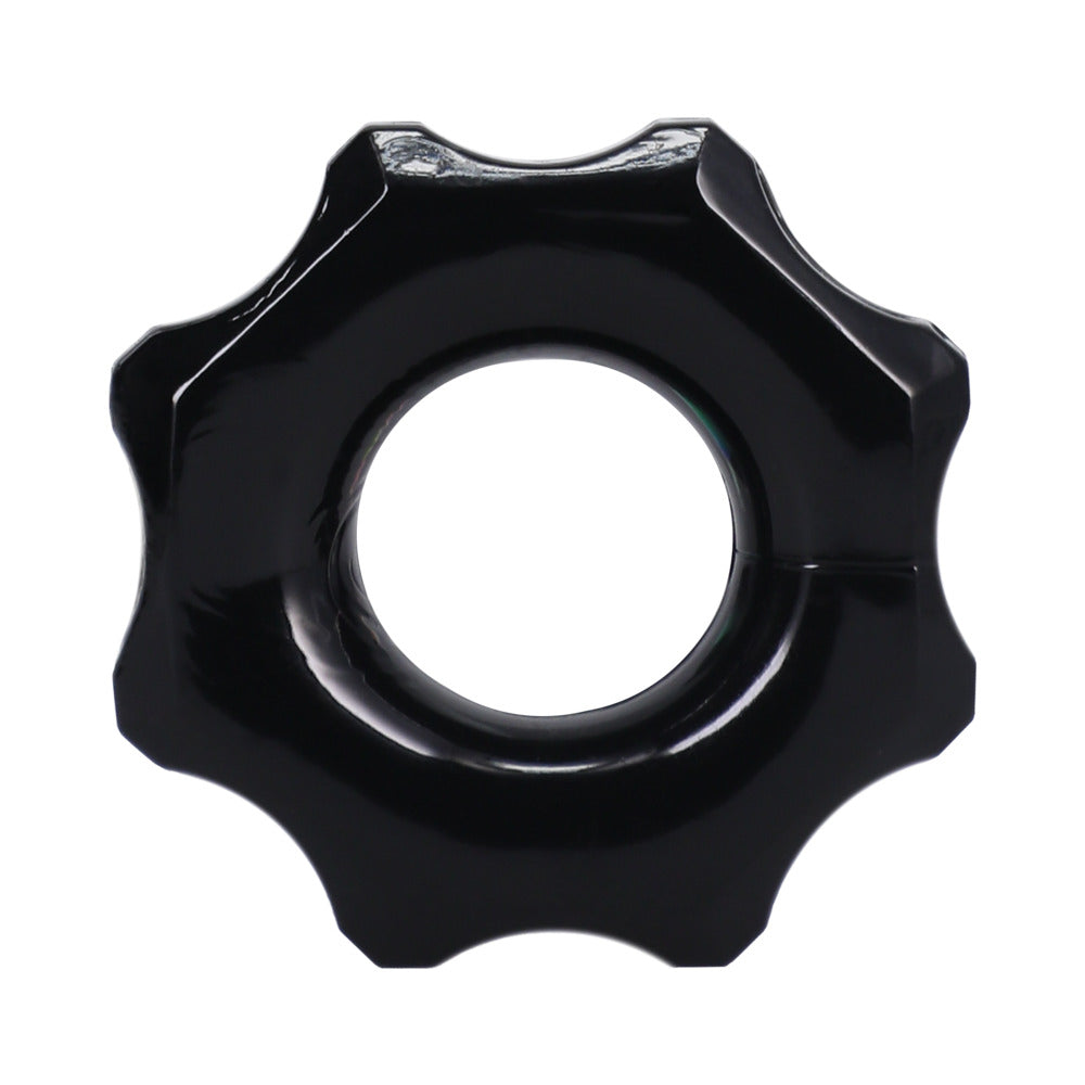 Rock Solid - Rock Solid Gear Black C Ring in a Clamshell - Cockrings - TPE/TPR/Elastomers