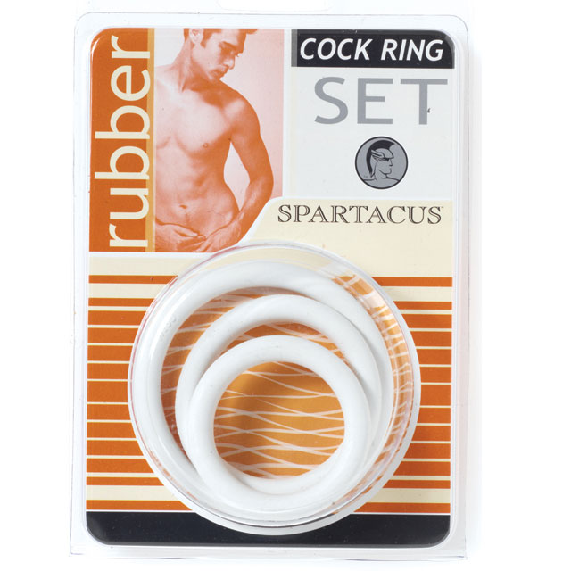 Spartacus - Cock Ring Set Soft Clamshell (3 Rings) - Cockrings - Jelly/Rubber
