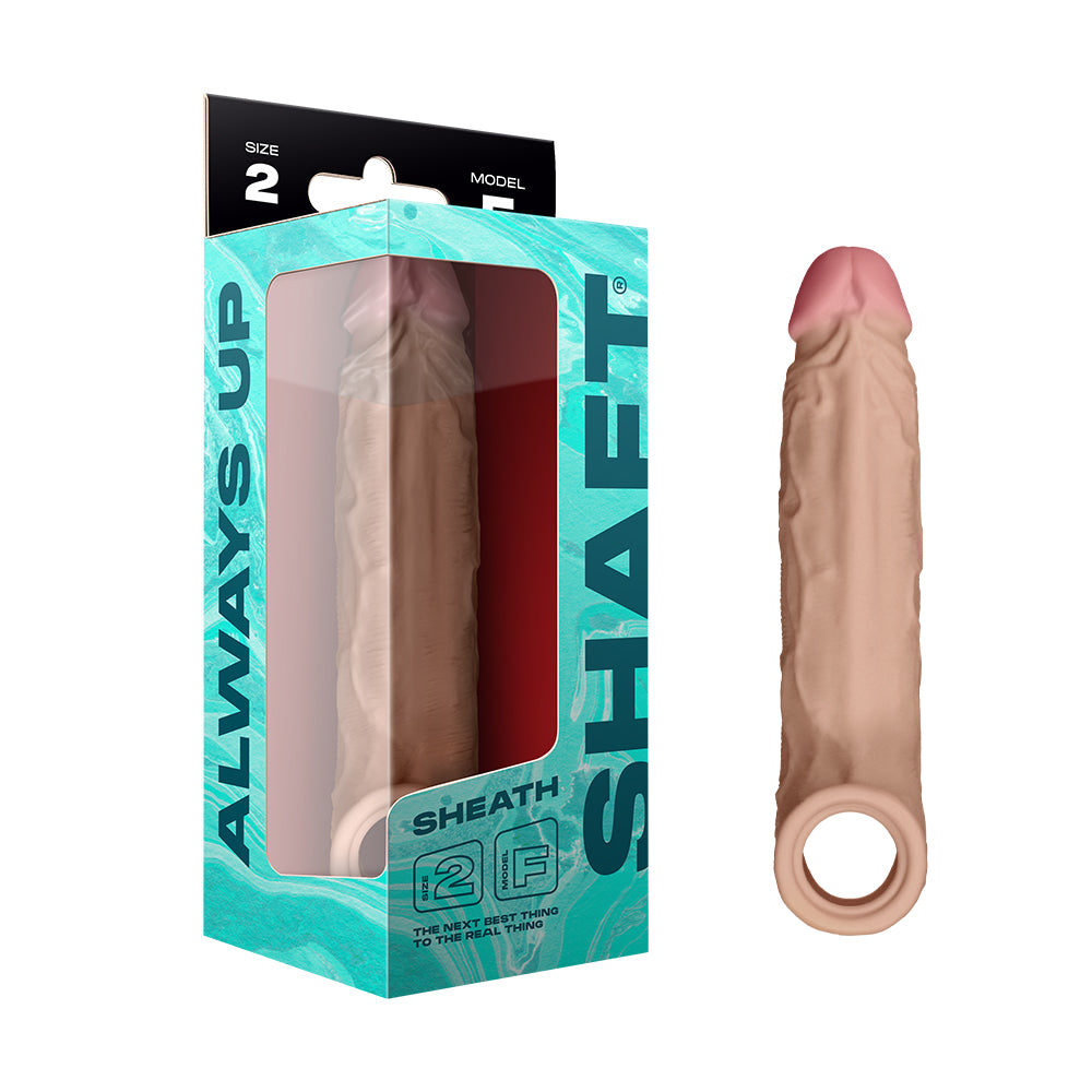 Shaft - Shaft Model F: Sheath Pine Size 2 - Penis Extension & Sleeves - Silicone