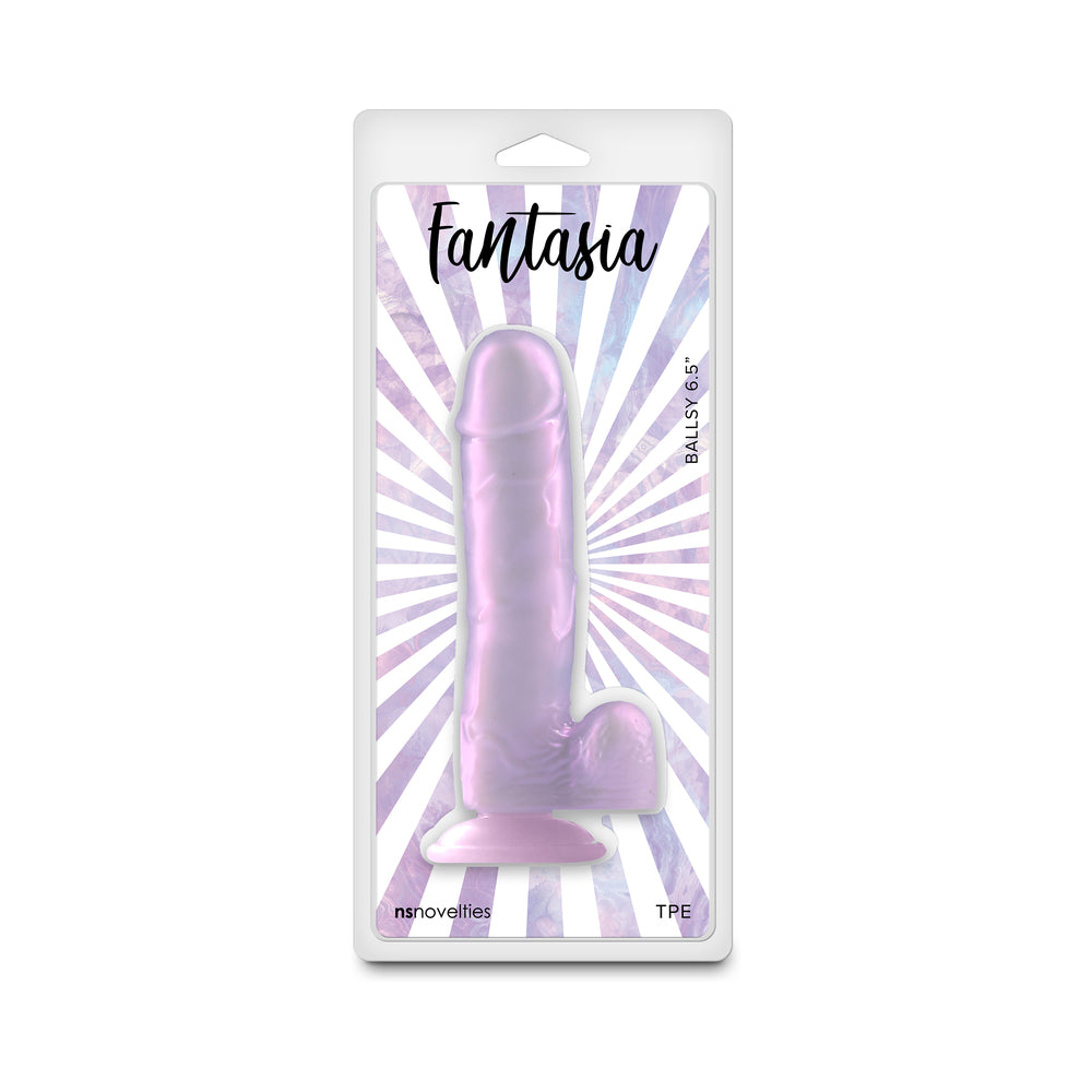 NS Novelties - Fantasia Ballsy 6.5 in. Orchid - Dildos - TPE/TPR/Elastomers
