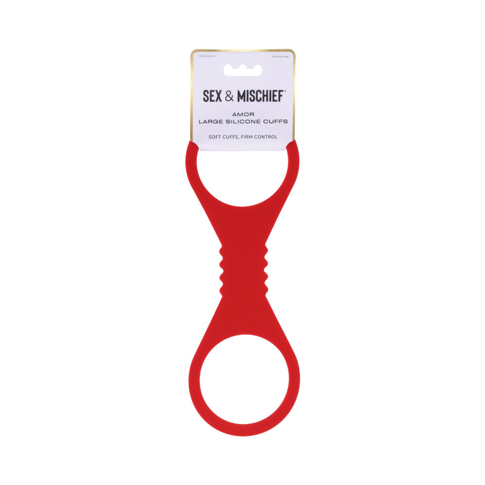 Sportsheets - Sportsheets Sex & Mischief Amor Large Silicone Cuffs - Bondage & Fetish Toys