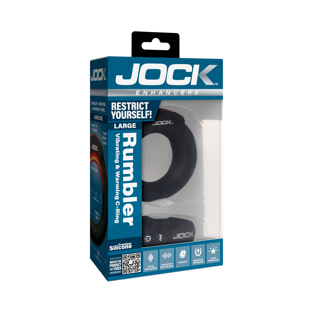 Curve Novelties - JOCK Rumbler 2 in. Vibrating & Warming C-Ring - Cockrings