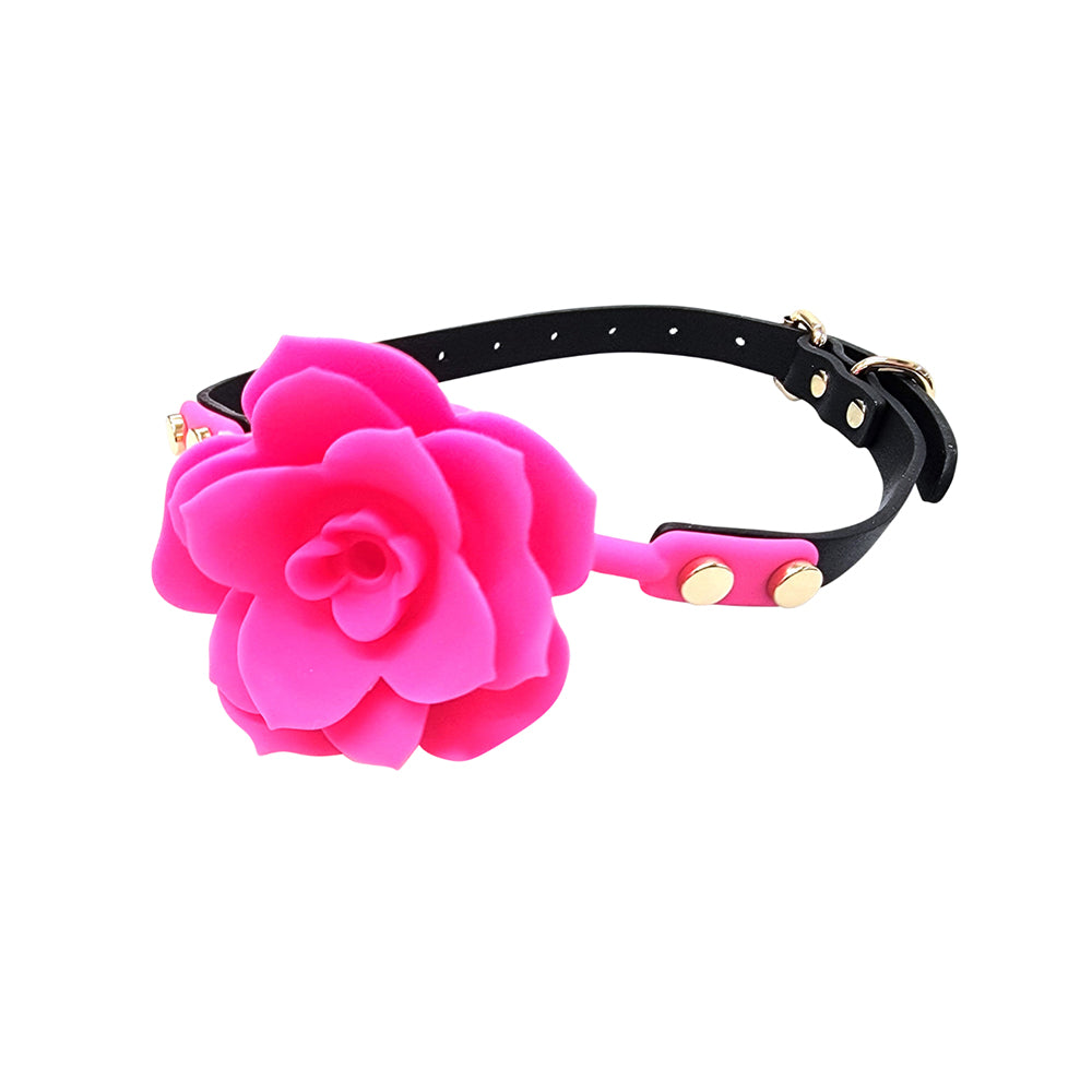 Ple''sur - Ple''sur Flower Ball Gag Breathable Silicone Pink - Bondage & Fetish Toys