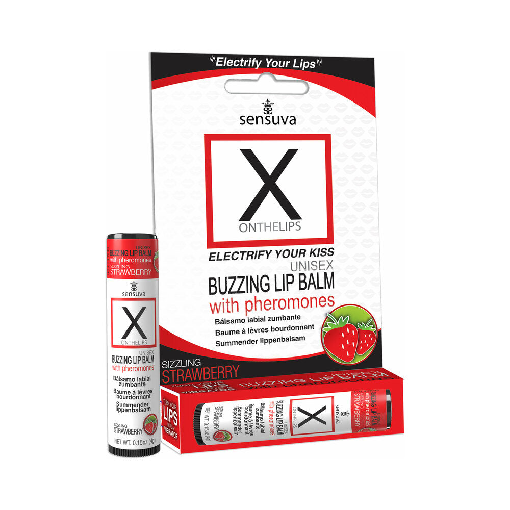 Sensuva - Sensuva X on the Lips Pheromone Lip Balm Strawberry - Supplements & Enhancers