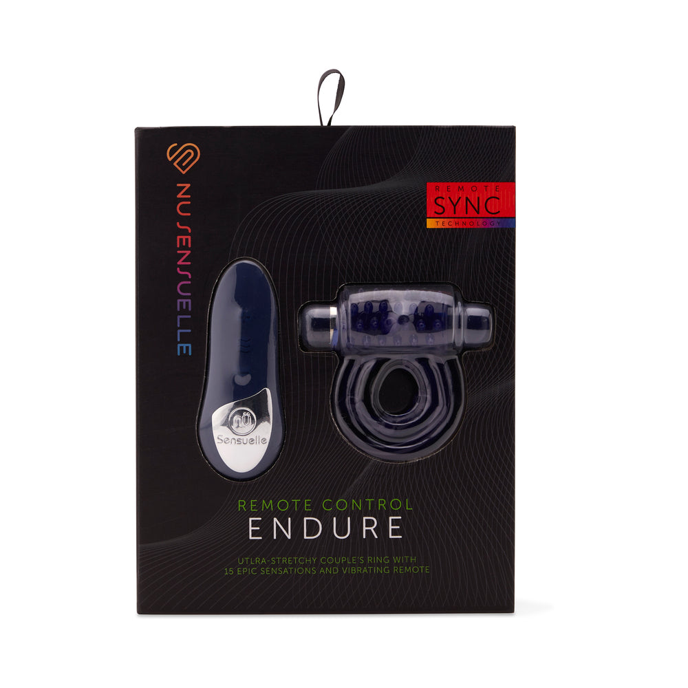 Nu Sensuelle - Nu Sensuelle Endure Remote Control Couple''s Ring Blue - Vibrators - TPE/TPR/Elastomers