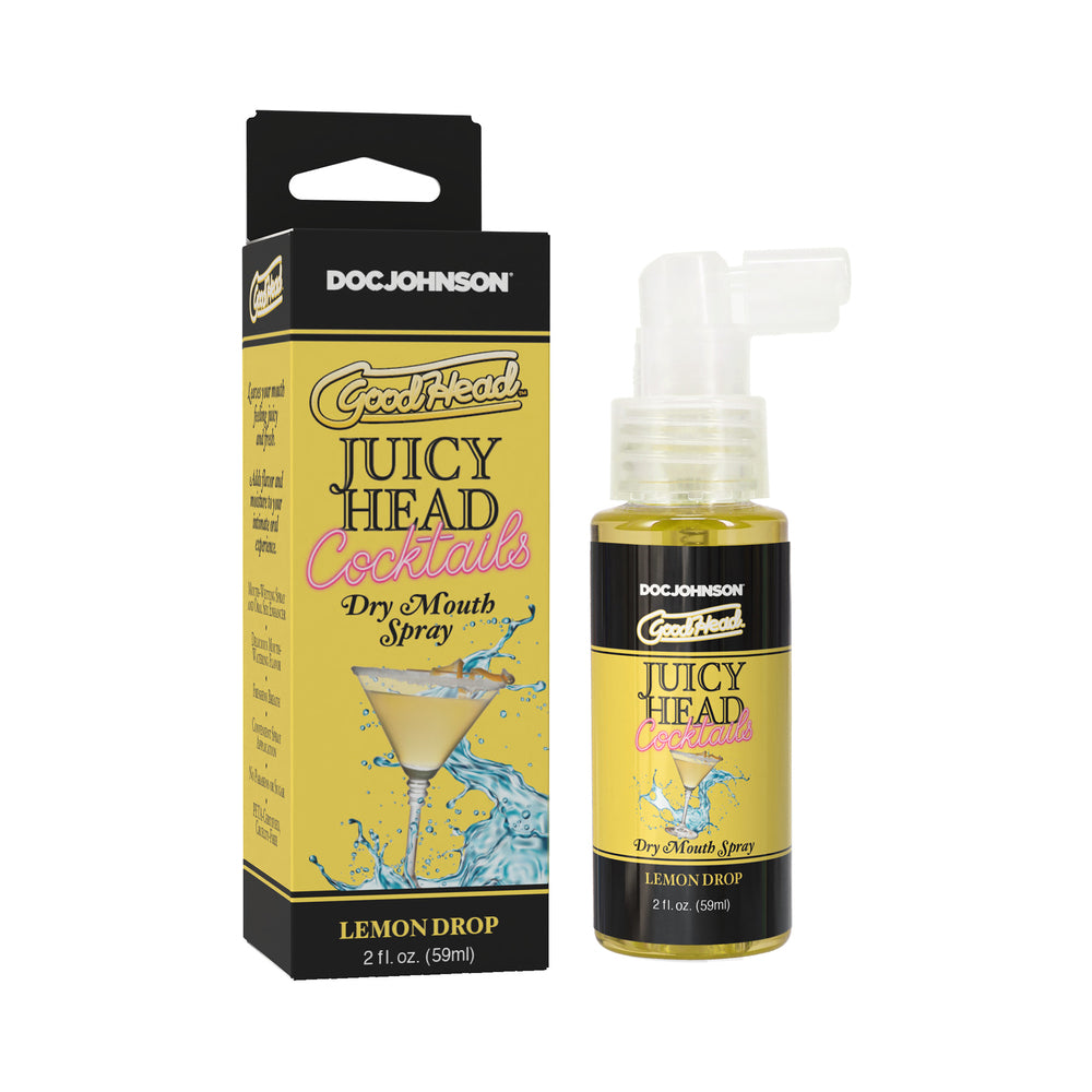 Doc Johnson - GoodHead Juicy Head Cocktails Dry Mouth Spray Lemon Drop 2 oz. - Supplements & Enhancers