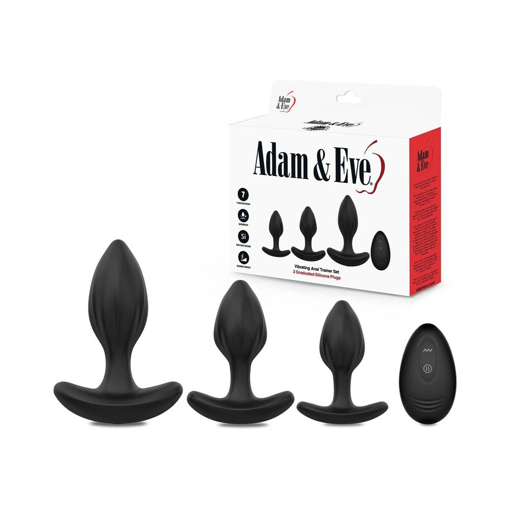 Adam & Eve - Adam & Eve Vibrating Anal Trainer Set - Anal Toys & Stimulators - Silicone