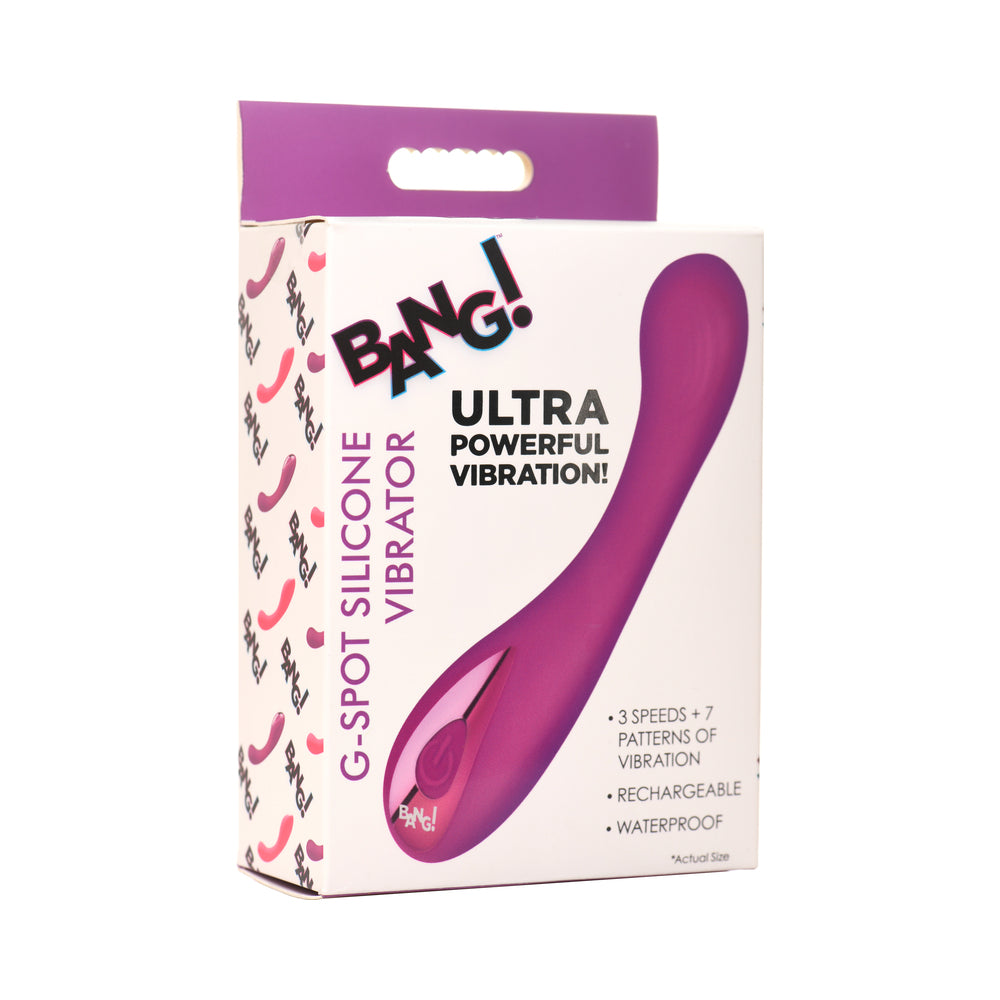 XR Brands - BANG! G-Spot Silicone Vibrator Purple - Vibrators - Silicone