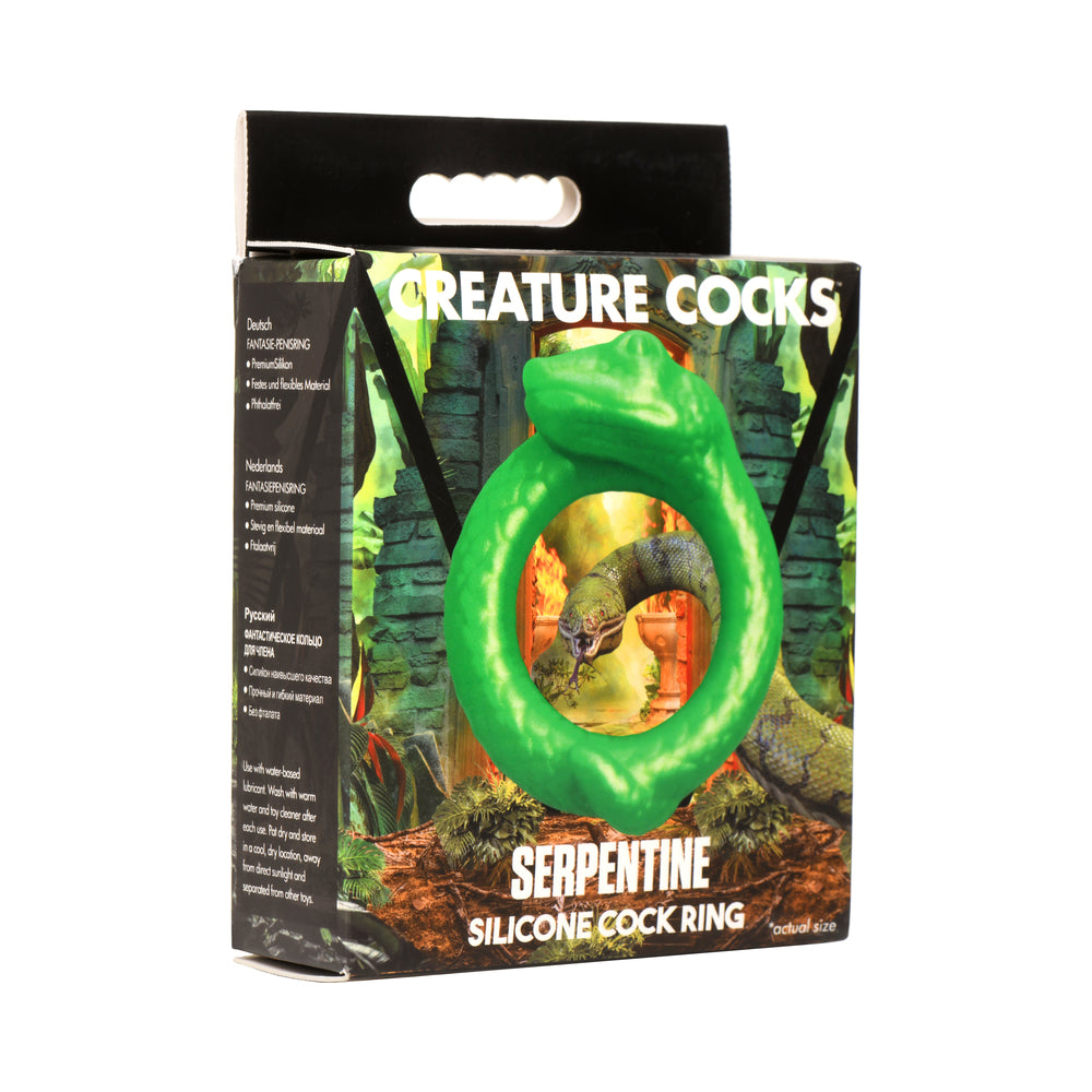 XR Brands - Creature Cocks Serpentine Silicone Cock Ring - Cockrings - Silicone