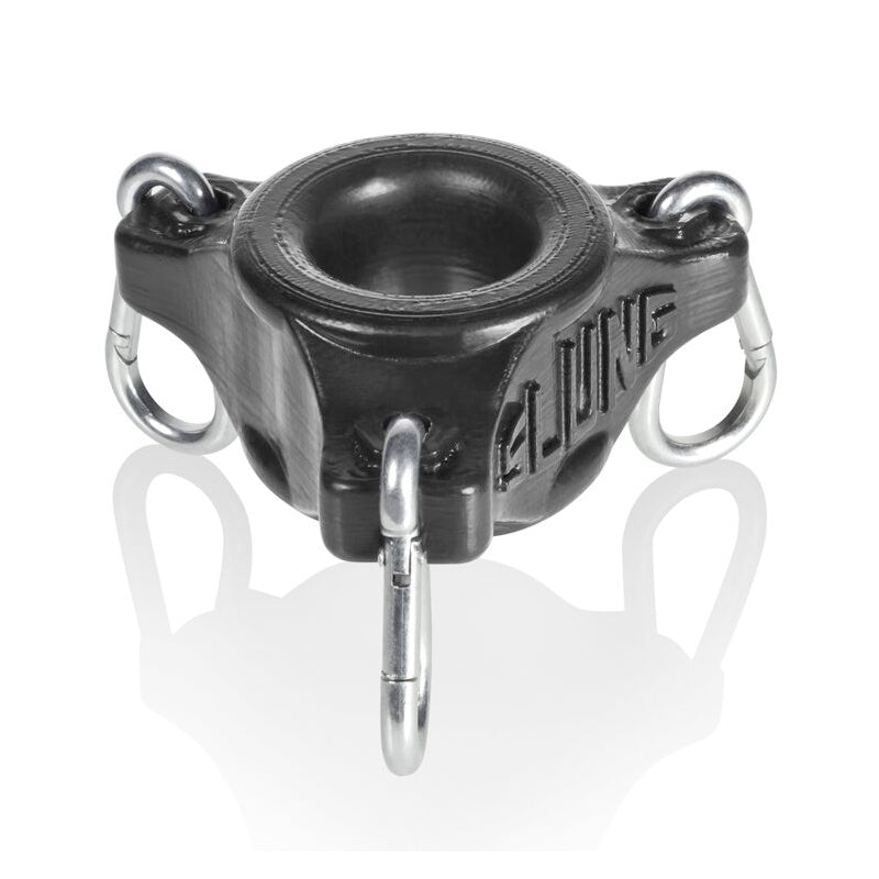 Oxballs - OxBalls Slung, Ballstretcher With 3 Carabiners, Black - Cockrings - Silicone