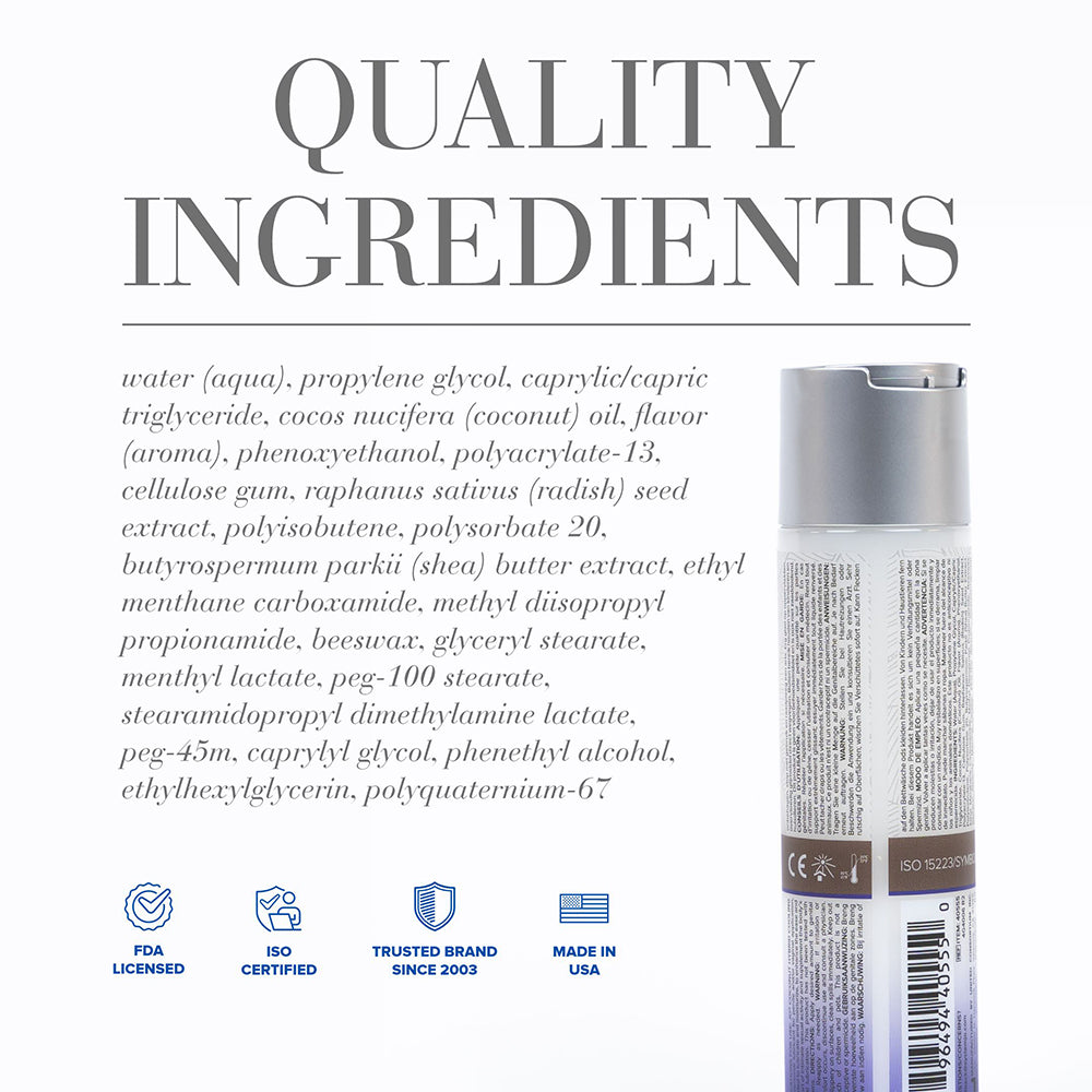 System JO - JO Coconut Hybrid Cooling Lubricant 4 oz. - Lubricants, Creams & Glides - Liquid