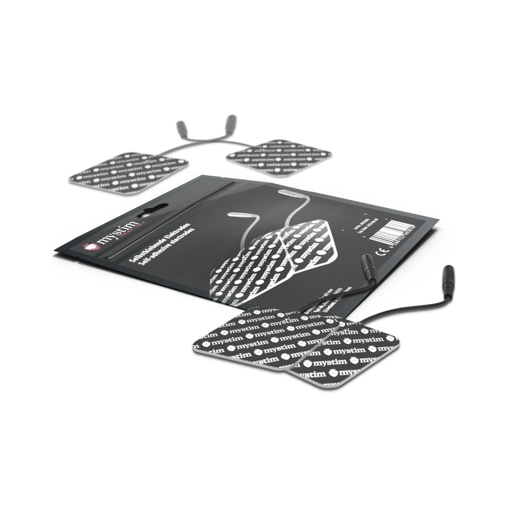 Mystim - Mystim Replacement Square Electrode Pad 4-Pack - Bondage & Fetish Toys