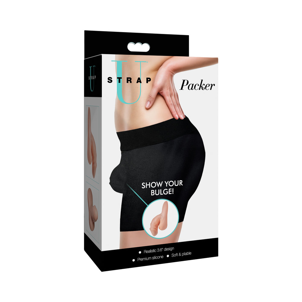 XR Brands - Strap U 3.6 in. Silicone Packer Dildo Light - Dildos