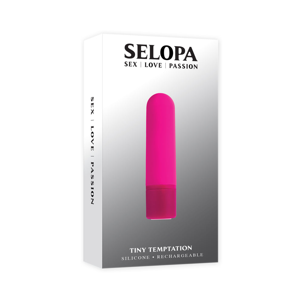 Selopa - Selopa Tiny Temptation Rechargeable Silicone Bullet Vibrator Pink - Vibrators - Silicone