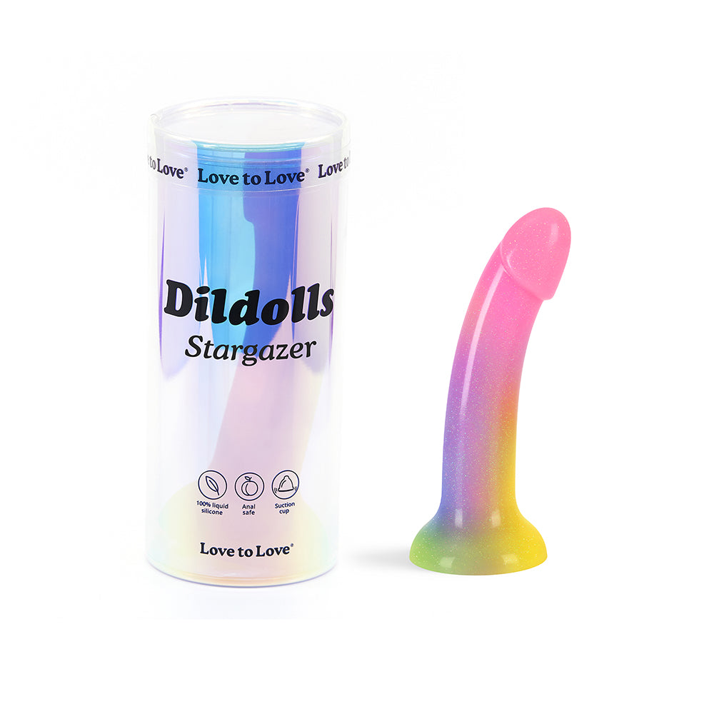 Lovely Planet - Love to Love Dildolls Stargazer Rainbow and Glitter - Dildos - Silicone
