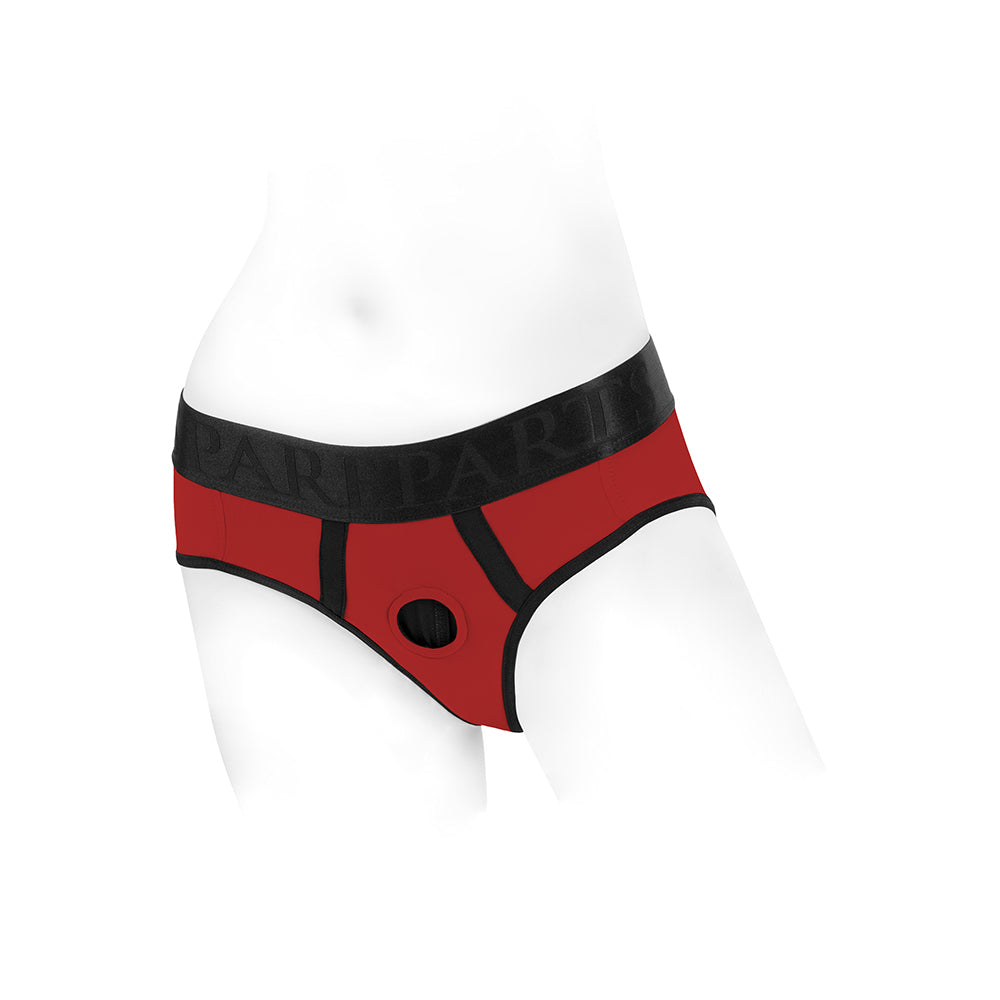 SpareParts - SpareParts Tomboi Nylon Briefs Harness Red/Black Size XL - Harnesses & Strap-Ons - Nylon