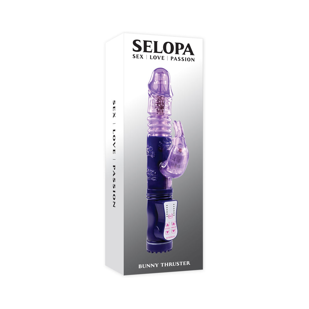 Selopa - Selopa Bunny Thruster Thrusting Rabbit Vibrator Purple - Vibrators - TPE/TPR/Elastomers