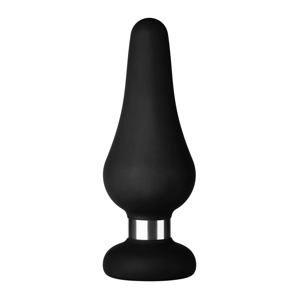 Forto - Forto F-21 Tear Drop Silicone Anal Plug Large Black - Anal Toys & Stimulators - Silicone