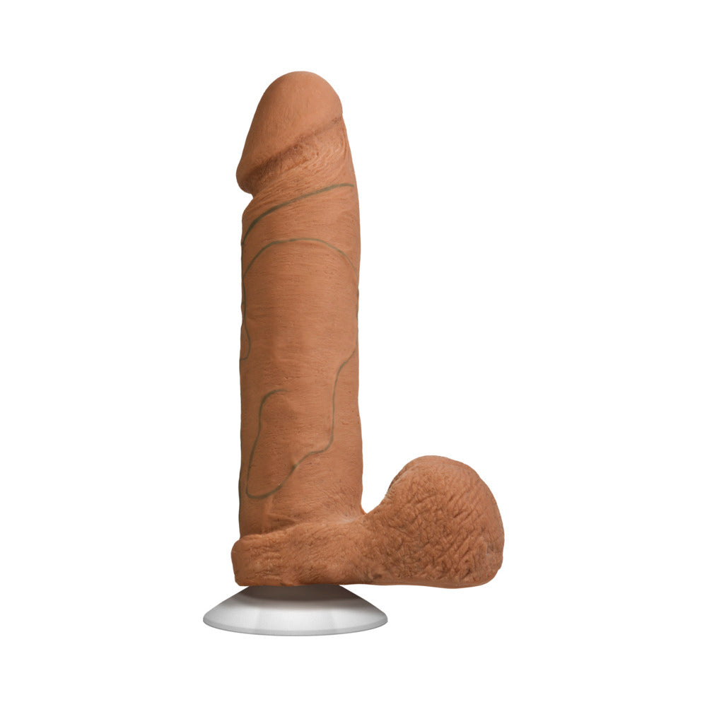 Doc Johnson - The Realistic Cock - UR3 - 8 Inch Brown - Dildos - TPE/TPR/Elastomers