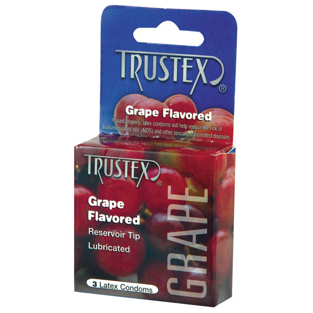 Trustex - Trustex Flavored Condoms (Grape/3 Pack) - General - Latex