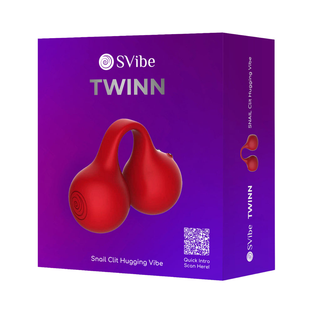 SVibe - SVibe Snail Twinn Finger Vibrator Cherry (No App) - Vibrators