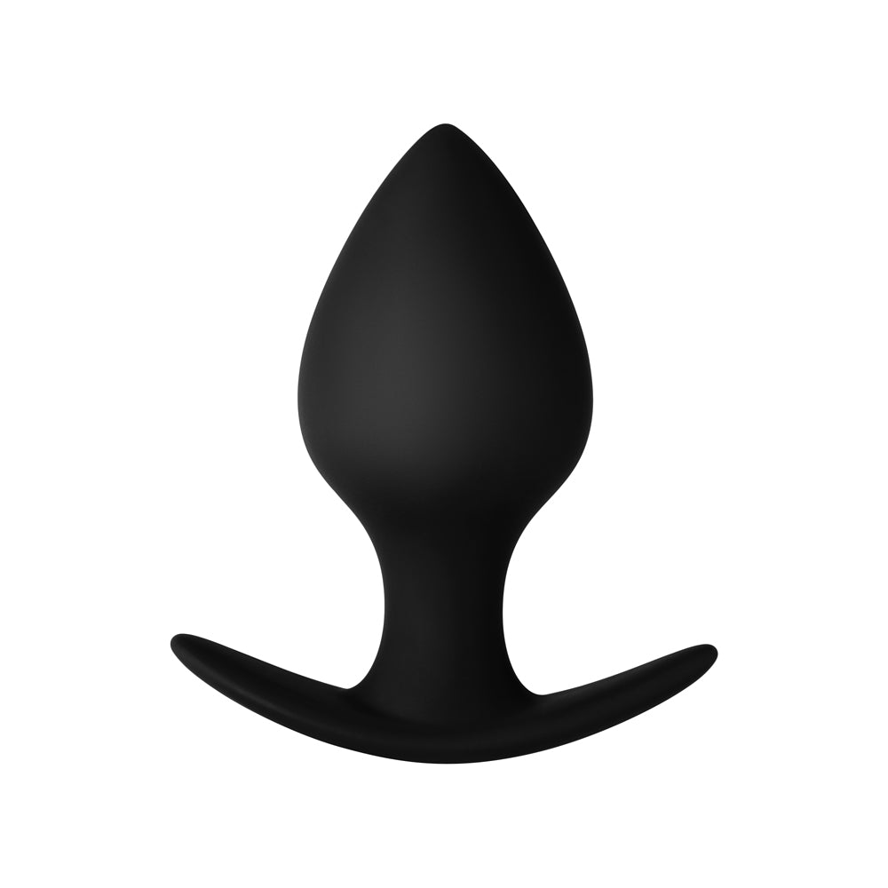 Forto - Forto F-60 Spade Silicone Anal Plug Small Black - Anal Toys & Stimulators - Silicone